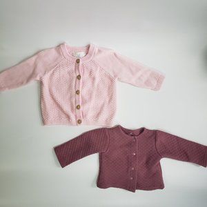 Cloud Island Girl's Cardigan Sweater 0-6M